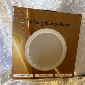 10x Magnifying Mirror with Suction Cups